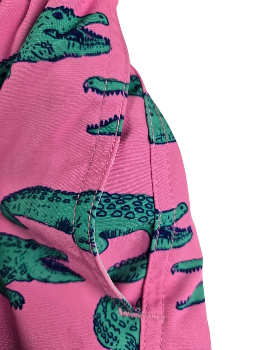 Chubbies The Glades 4-Way Stretch Swim Trunks Pink Alligator Mesh Liner 5.5